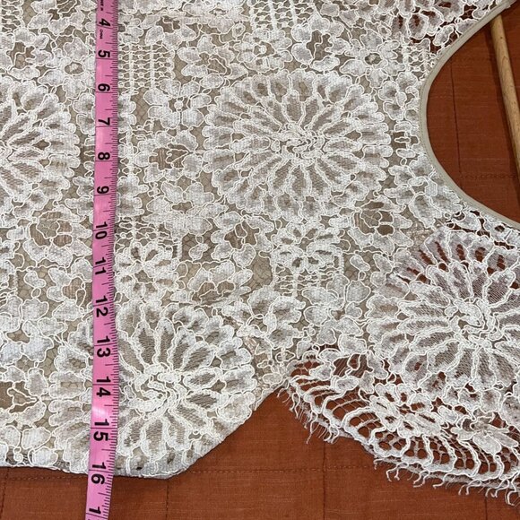 Alexis Lace Cocktail  Ivory Mini Dress Size. Medium M - Picture 9 of 12